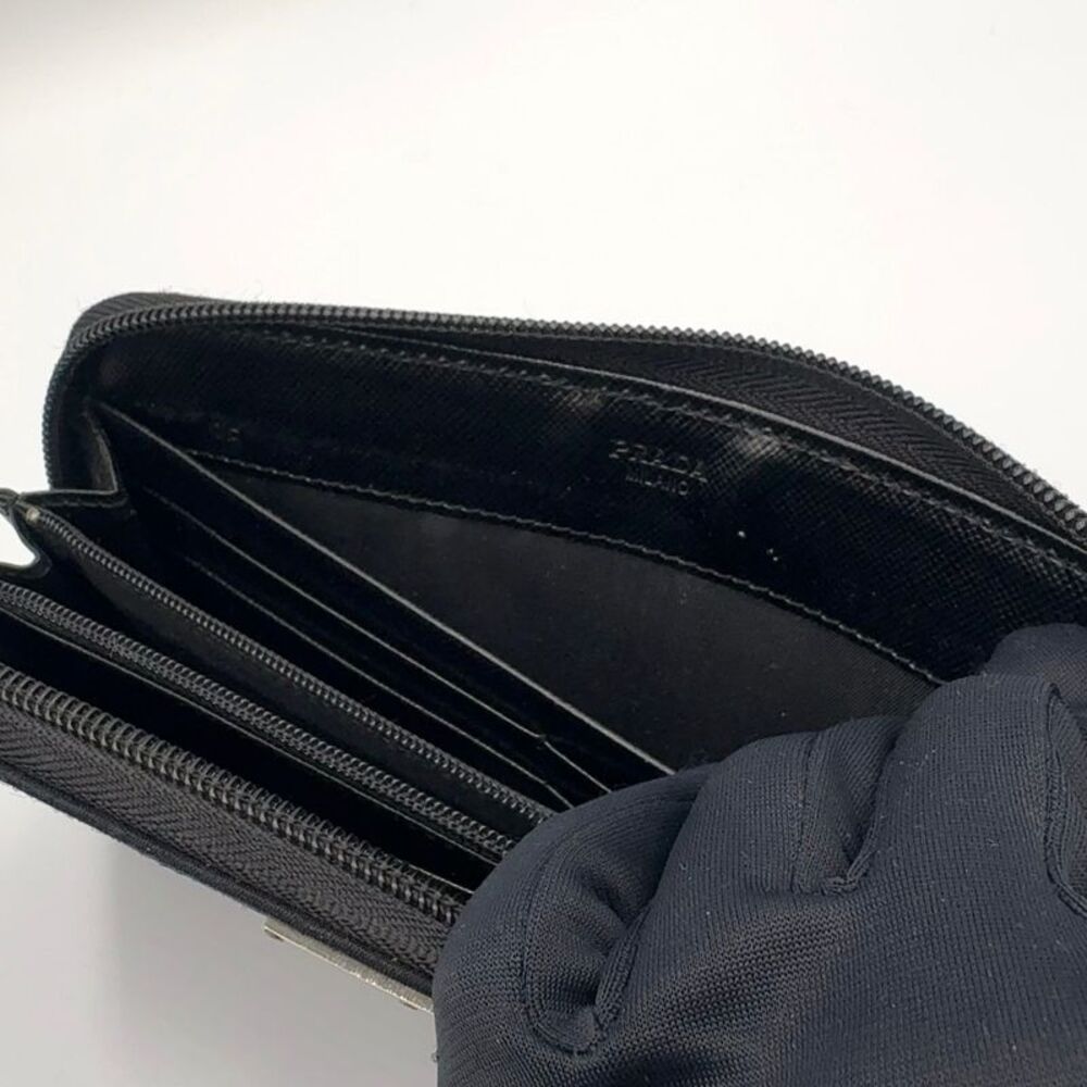 PRADA Nylon Triangle Logo Long Wallet - Picture 9 of 10